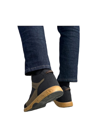Liger Outdoor Bot Ayakkabı Kışlık Dayanıklı Sağlam Taban Bağcıklı Siyah - Vizon-siyah Siyah