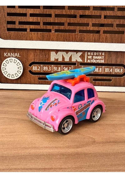Mini Tosbağa Vosvos Metal Model Araba Tatil & Karavan Temalı