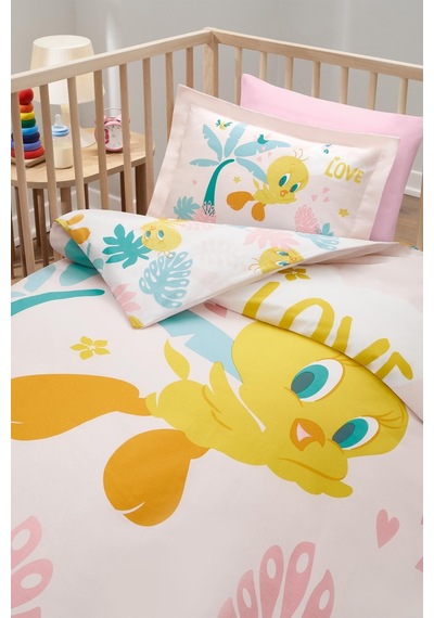 Özdilek Tweety Tropic Bebek Nevresim Takımı Pembe