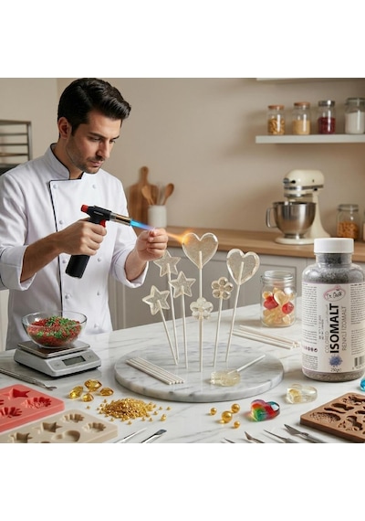 Renkli İzomalt Isomalt Silver Gümüş 250 Gr Şeker Sanatı Ve Pasta Dekorasyon İçin