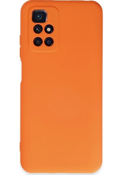 Flzdgnkr Newface Xiaomi Redmi 10 2022 Kılıf Nano İçi Kadife Silikon - Turuncu