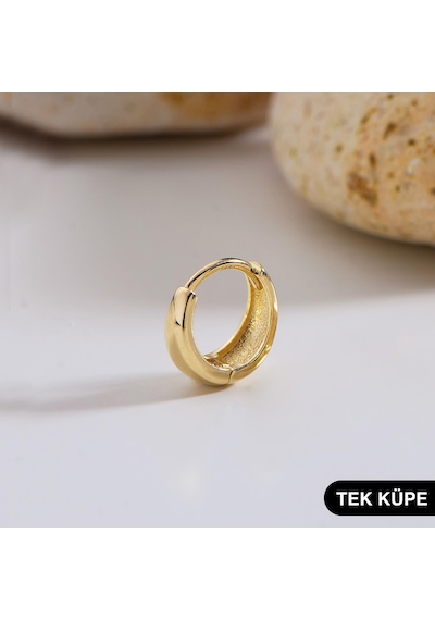 Goldkupe 14 Ayar Altın Minik Tek Halka Küpe 0,85 Gr-6313