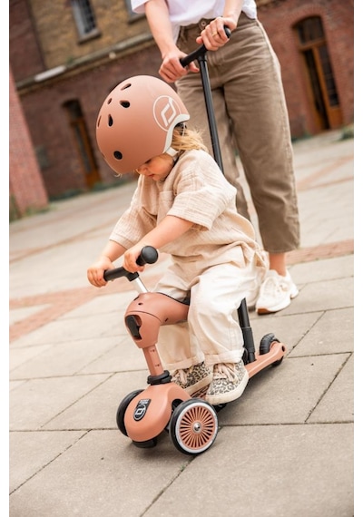 Scoot And Ride Push And Go Ebeveyn Kontrollü Çocuk Scooter Mocha 240527-00820 Mocha