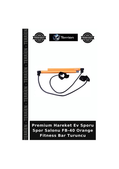 Premium Hareket Ev Sporu Spor Salonu Fb-40 Orange Fitness Bar Turuncu