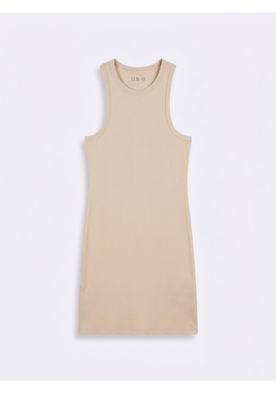 LTB Kaşkorse Basic Krem Elbise