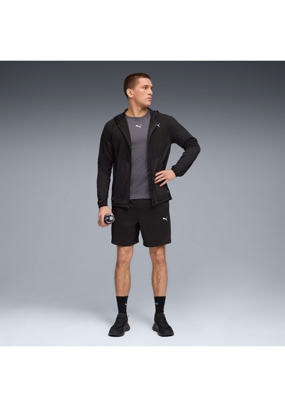 Puma Flex Fabric Mix Erkek Siyah Antrenman Ceketi 527588