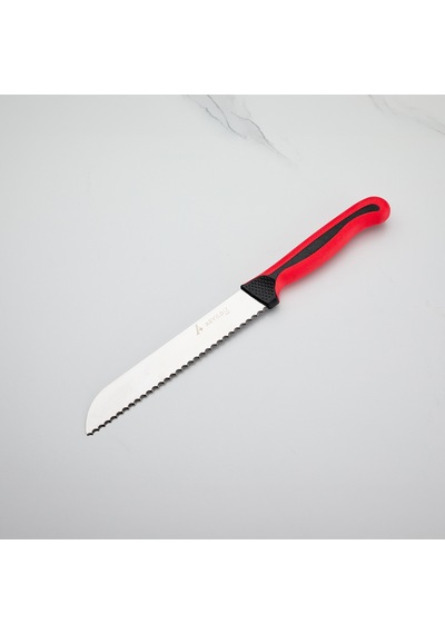 Aryıldız Plurex Dişli Ekmek Bıçağı Kırmızı 19 Cm Çok Renkli