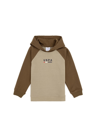 U.S. Polo Assn.  Erkek Çocuk Açık Haki Kapüşonlu Sweatshirt 50293495-VR183