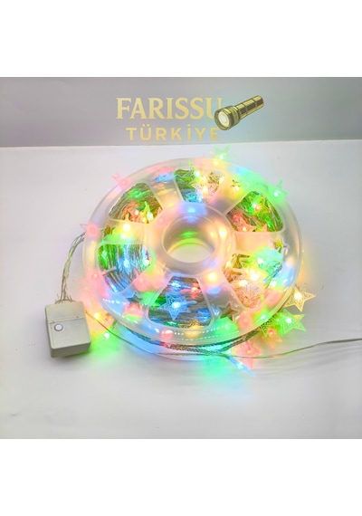 50 Metre Rgb Yıldızlı Led Işık 8 Modlu, 250 Yıldız, Yılbaşı Ve Etkinlik Aydınlatması RGB