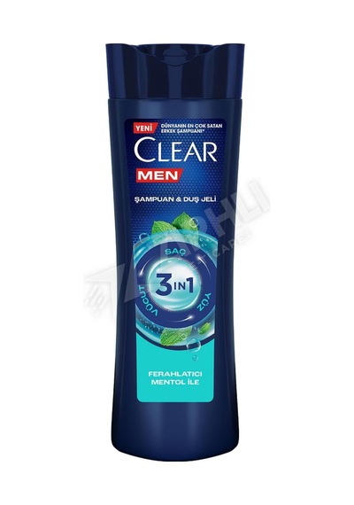 4 Adet Clear Men Şampuan & Duş Jeli Cool Sport 3in1 350 Ml Diğer