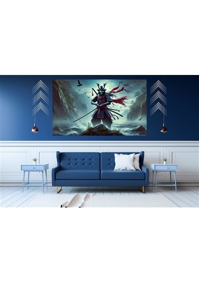 Ti-play Teslimiyet 60x90cm Modern Samuray Pvc Çerçevesiz Tablo