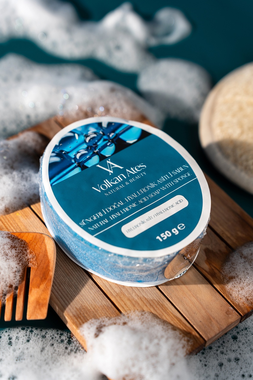 Volkan Ates Natural & Beauty Hyaluronik Asit Süngerli Doğal Sabun 150 Gr 41877022