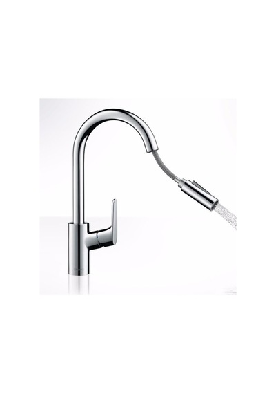 Hansgrohe Focus E2 240 Pull-Out Tek Kollu Evye Bataryası