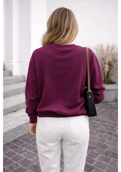Cloudymood Unisex Kadın Oversize Sweatshirt Basic Bisiklet Yaka Uzun Kollu Günlük Rahat Sweat Bordo - 843911129 Bordo Cloudymood Unisex Kadın Oversize Sweatshirt Basic Bisiklet Yaka Uzun Kollu Günlük Rahat Sweat Bordo - 843911129 Bordo