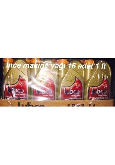 Lubco İnce Makine Yağı 16 x 1 L