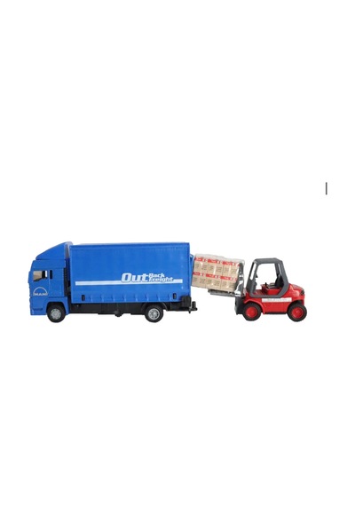 Man Mavi Kamyon Ve Forklift