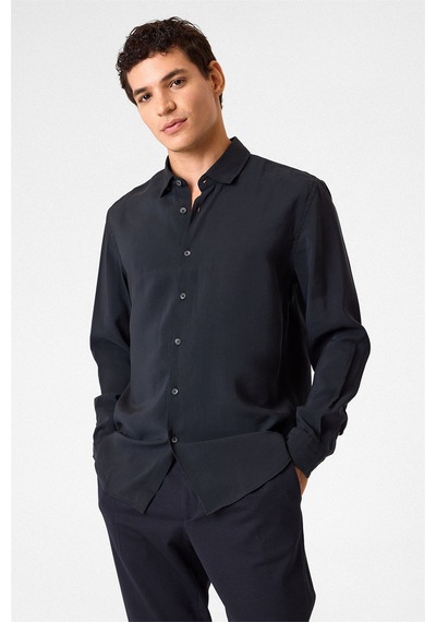 Back And Bond Comfort Fit Siyah Uzun Kollu Gömlek