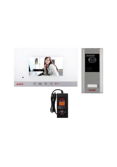 Audıo 7'' Ilave Diafonlu Villa Set Beyaz