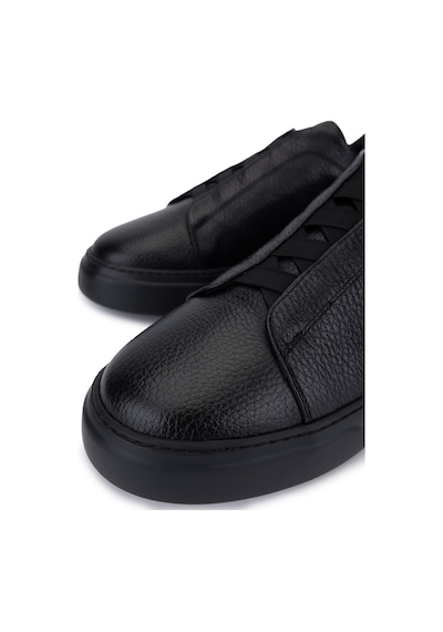 Tamer Tanca Erkek Hakiki Deri Siyah Sneakers & Spor Ayakkabı 1163 2526 Erk Ayk Y26 Sıyah Fltr/syh