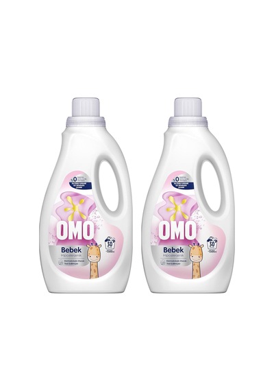 Omo Bebek Sıvı Çamaşır Deterjanı 1500 Ml X 2 Adet Yeni Ambalaj 1500 ML