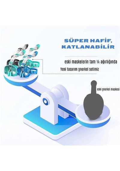 Hpytech Şnorkel Seti-yumuşak Silikon,kamera Uyumlu Dalış Maske, Su Sızdırmaz Siyah