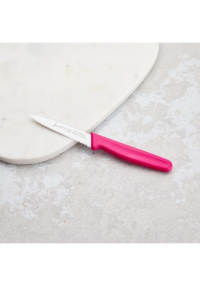 Aryıldız Solo Tırtıklı Sebze Bıçağı Pembe 10 Cm Renkli
