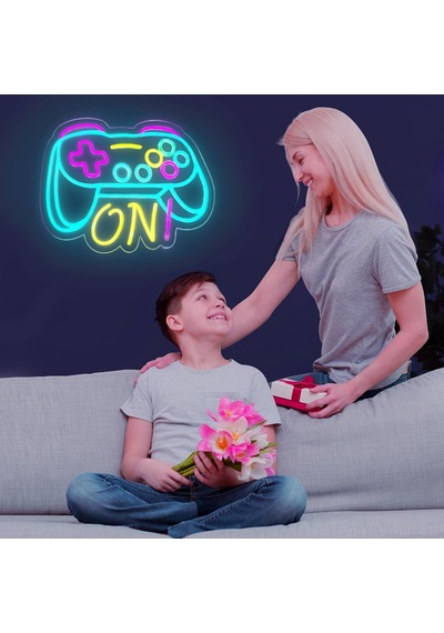 Gamer Neon Tabela Erkek Çocuk Oyun Odası Yatak Odası Duvar Dekoru, Genç Çocuklar İçin Hediyeler, Video Oyunu Erkek Diğer