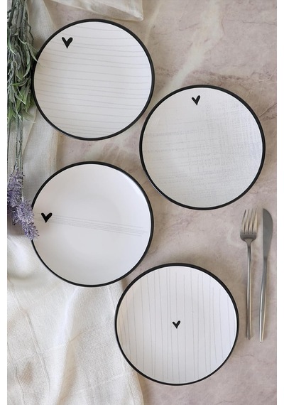 Sensa Ege Pasta Tabağı 20 Cm 4 Adet 23789-92 Çok Renkli