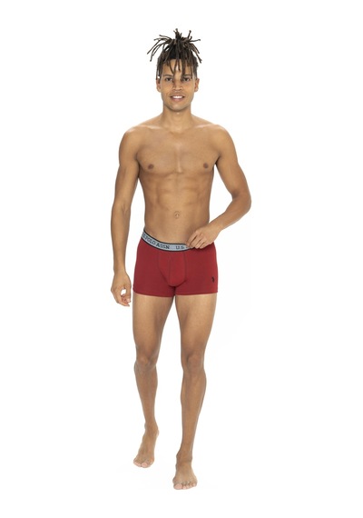 U.s. Polo Assn. 80540 Siyah - Bordo - Antrasit 3 Lü Boxer Siyah - Bordo - Antrasit