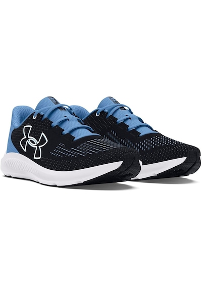 Under Armour Kadın Ua Charged Pursuit 3 Big Logo Koşu Ayakkabısı Mavi Siyah 3026523-004 Mavi