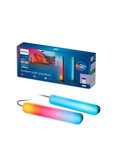 Philips Smart Lighting Rgbıc Işık Barı 30 Cm - Google Home, Alexa, Homekit Ve Matter Uyumlu Çok Renkli