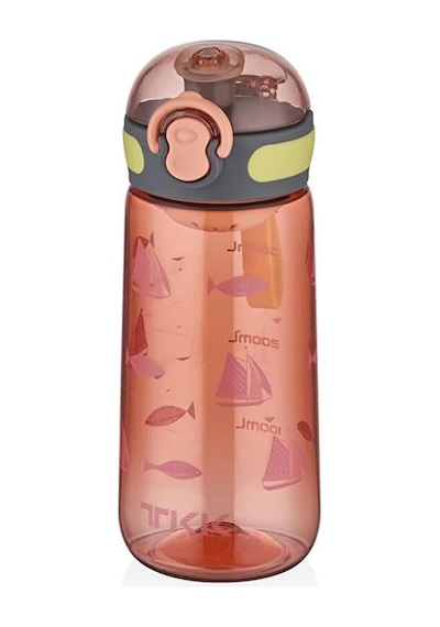 Tkk 400ml Pipetsiz Taşıma Askılı Süzgeçli Çocuk Su Matarası Turuncu Genel