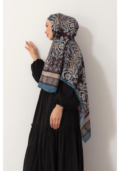 Mimiyum Soft Şal-klasik Etnik Desen - Model 9 Çok Renkli
