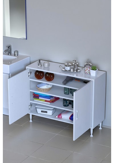 Eliusta Nirat 100 Cm 4 Bölmeli Beyaz Banyo Mutfak Dolabı 3 Raflı Kapaklı Çok Amaçlı Dolap 100x75x32,5 Cm Beyaz Eliusta Nirat 100 Cm 4 Bölmeli Beyaz Banyo Mutfak Dolabı 3 Raflı Kapaklı Çok Amaçlı Dolap 100x75x32,5 Cm Beyaz
