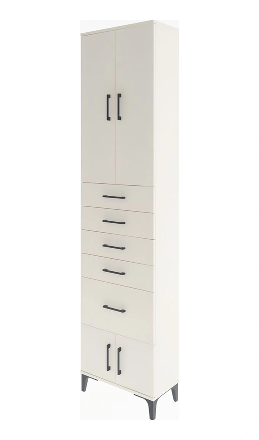 Arges Dolap 3 Raflı 5 Çekmeceli 4 Kapaklı 60x30x243 Aytaşı-ay... Aytaşı
