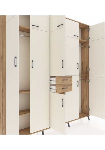 Arges Dolap 10 Raflı 2 Çekmeceli 3 Askılı 220x30x243 Çam-aytaşı/çam Aytası/atlas Çam Arges Dolap 10 Raflı 2 Çekmeceli 3 Askılı 220x30x243 Çam-aytaşı/çam Aytası/atlas Çam