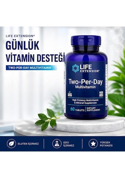 Life Extension Vitamins Two Per Day Multivitamin 60 Tablets
