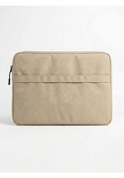13 14 İnç Laptop Kılıfı Macbook Ve Tüm Laptoplara Uyumlu Notebook Çantası Bej Belirtilmemiş