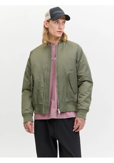 Jack & Jones Jack&jones Jcomotion Erkek Bomber Ceket 12283301 Yeşil