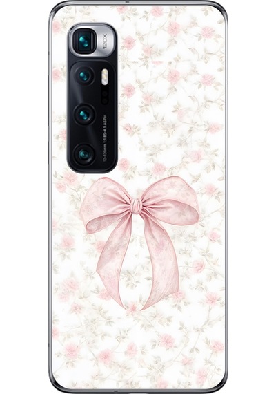Xiaomi Mi 10 Pro Uyumlu Şeffaf Kılıf Kurdele 2 Tasarımlı