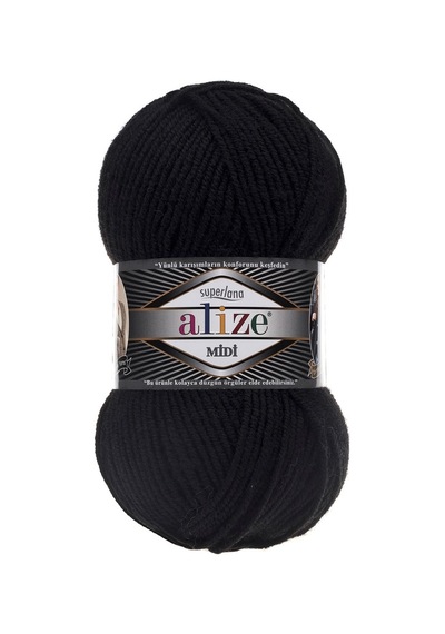 Alize Süperlana Midi 60 Siyah