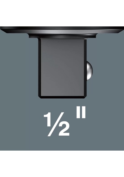 Wera 7772 C Geçmeli Cırcır Tork Ucu, Yön Mandallı, 9x12 Mm, 9x12 X 1/2" X 58 Mm