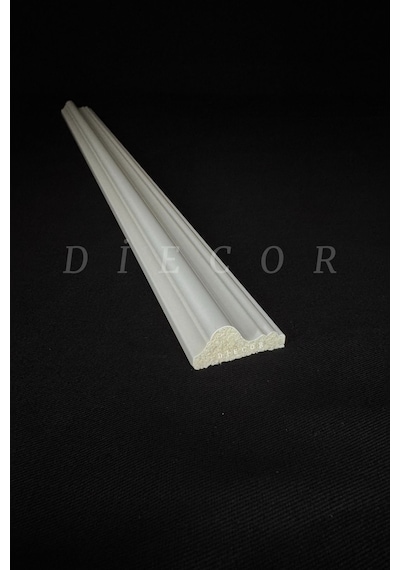 Diecor Dekoratif Boyanabilir 25 Adet 3 Cm Eğimli Polistren Duvar Çıtası Beyaz 30 X 17 Model:xa202