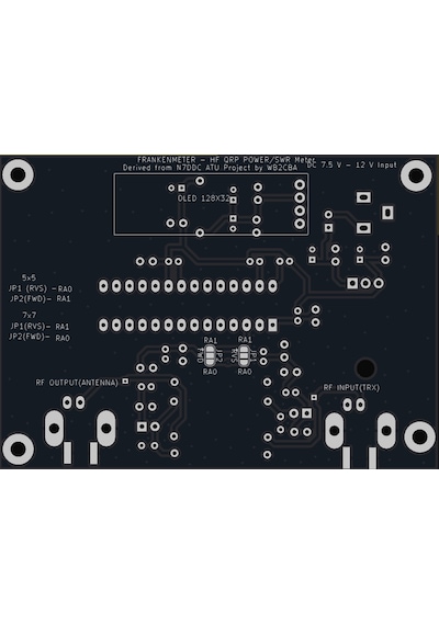 Swr-Watt Metre Qrp Power Swr Meter Frankenmeter Hf Devre Kartı