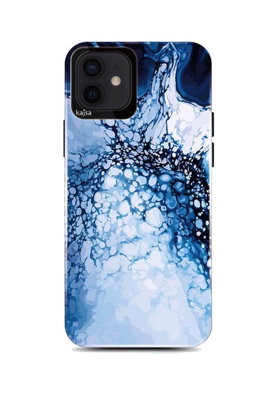 Kajsa Apple Uyumlu iPhone 12 Pro Kılıf Ebru Desenli Kajsa Lava Kapak ZORE-216549
