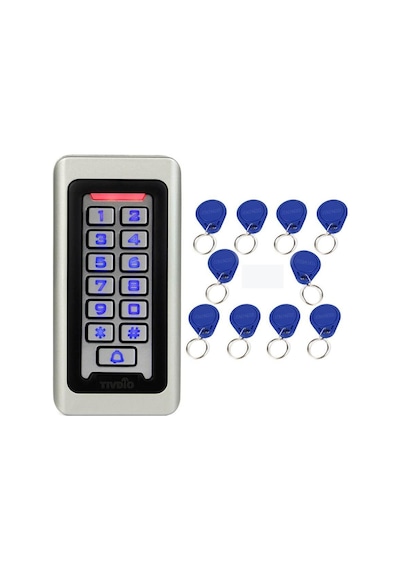 RFID Metal Kasa Şifreli Kapı Kartlı Geçiş Kontrol Sistemi - 40 ad
