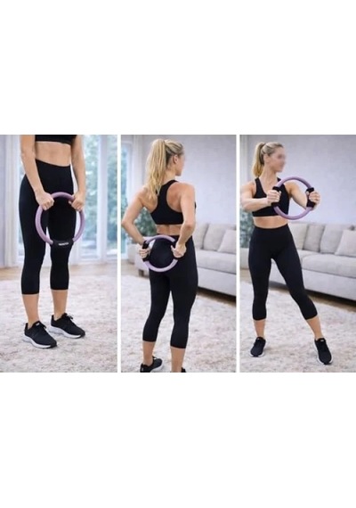 Mor Renk Pilates Çemberi - 35 Cm Çap
