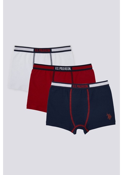 U.S. Polo Assn. U.s. Polo Assn Erkek Çocuk Boxer Us1377-c-v1 Beyaz