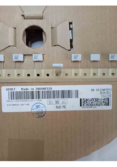 Mmk10 332k1000a01l16.5 Tr 3.3nf 1000v 10mm Polyester Kondansatör 100 Adet