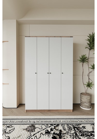 Ganihome Linea 4 Kapaklı Gardırop Elbise Dolabı Suntalam